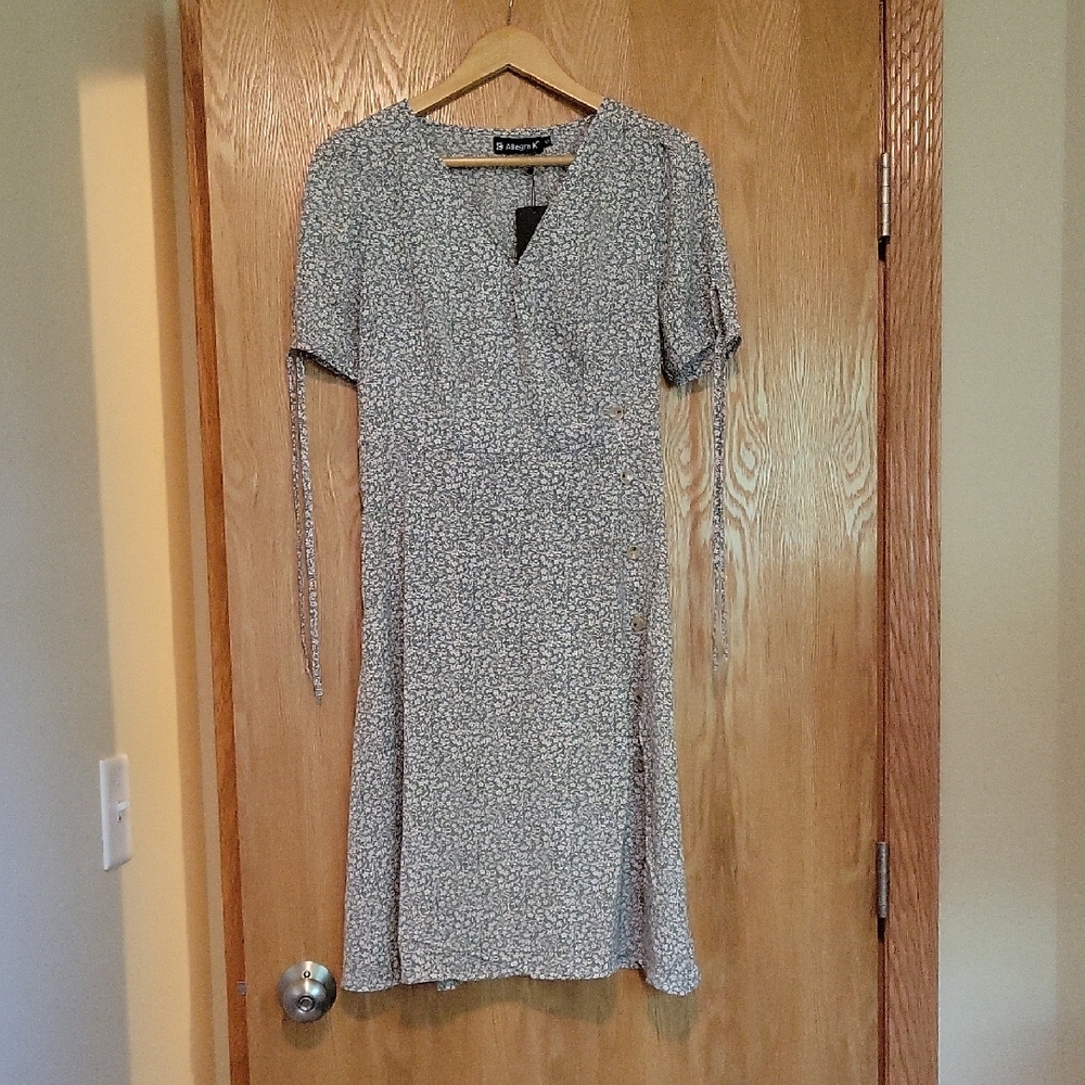 Allegra K Floral Midi Dress